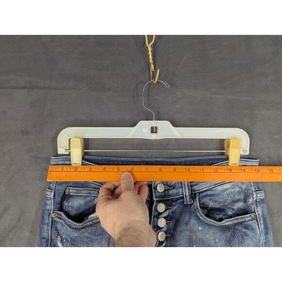 Judy Blue Jeans Womens 9/29 Blue Skinny Fit Stretch Distressed Denim - Picture 4 of 13